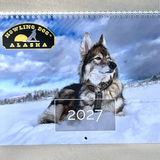 2027 Howling Dog Alaska Wall Calendar